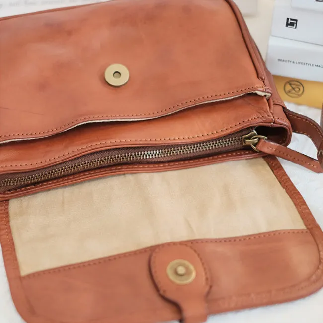 Vintage Womens Leather Shoulder Bag Crossbody Satchel Purses