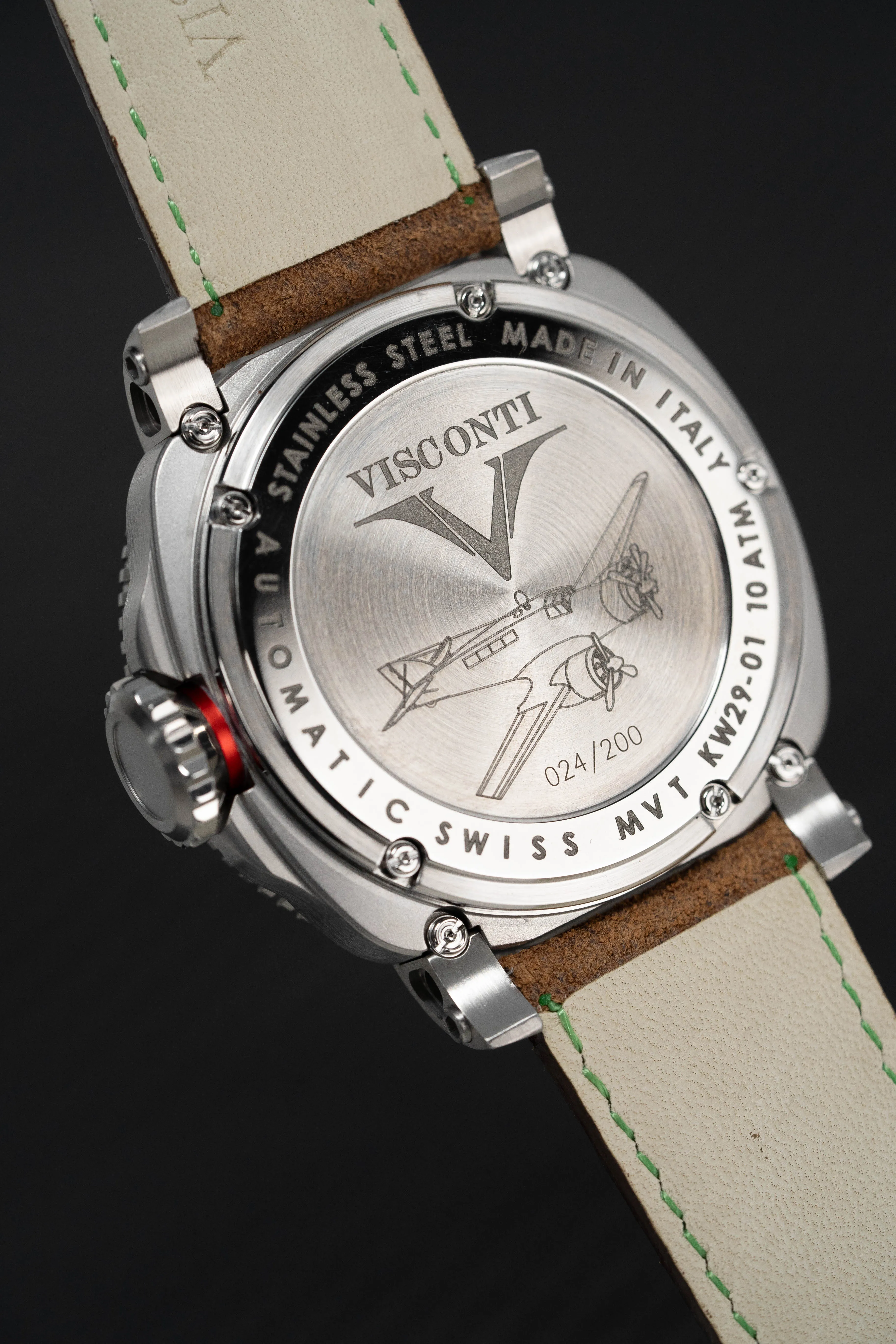 Visconti Automatic Watch Aviator SM79 Time Only KW29-01S