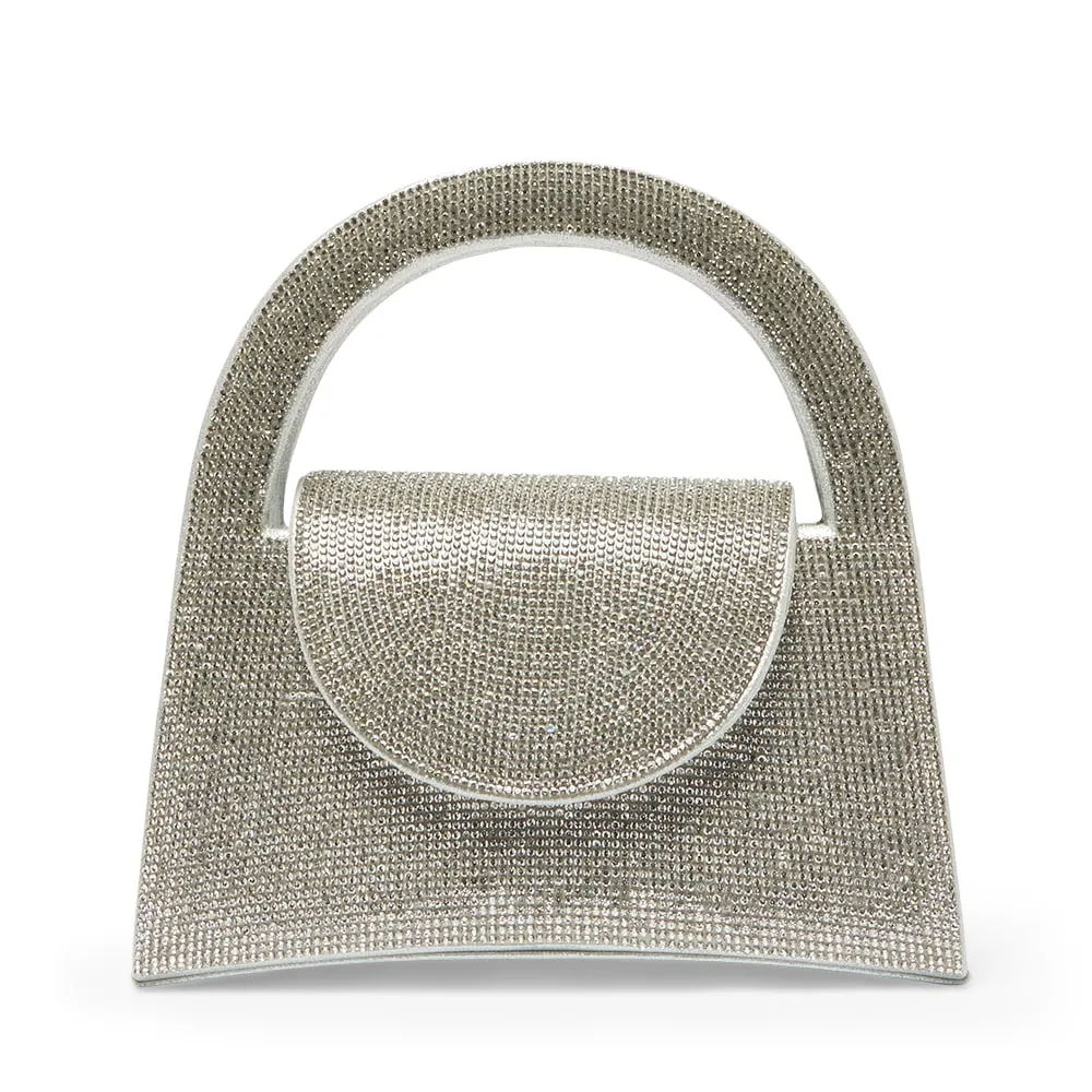 Vixen Evening Bag in Silver Crystal
