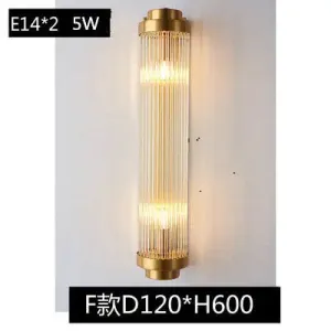 Wall lamp led Nordic creative corridor aisle lamp home background bedroom light luxury crystal bedside wall lamp