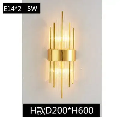 Wall lamp led Nordic creative corridor aisle lamp home background bedroom light luxury crystal bedside wall lamp