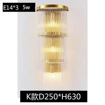 Wall lamp led Nordic creative corridor aisle lamp home background bedroom light luxury crystal bedside wall lamp