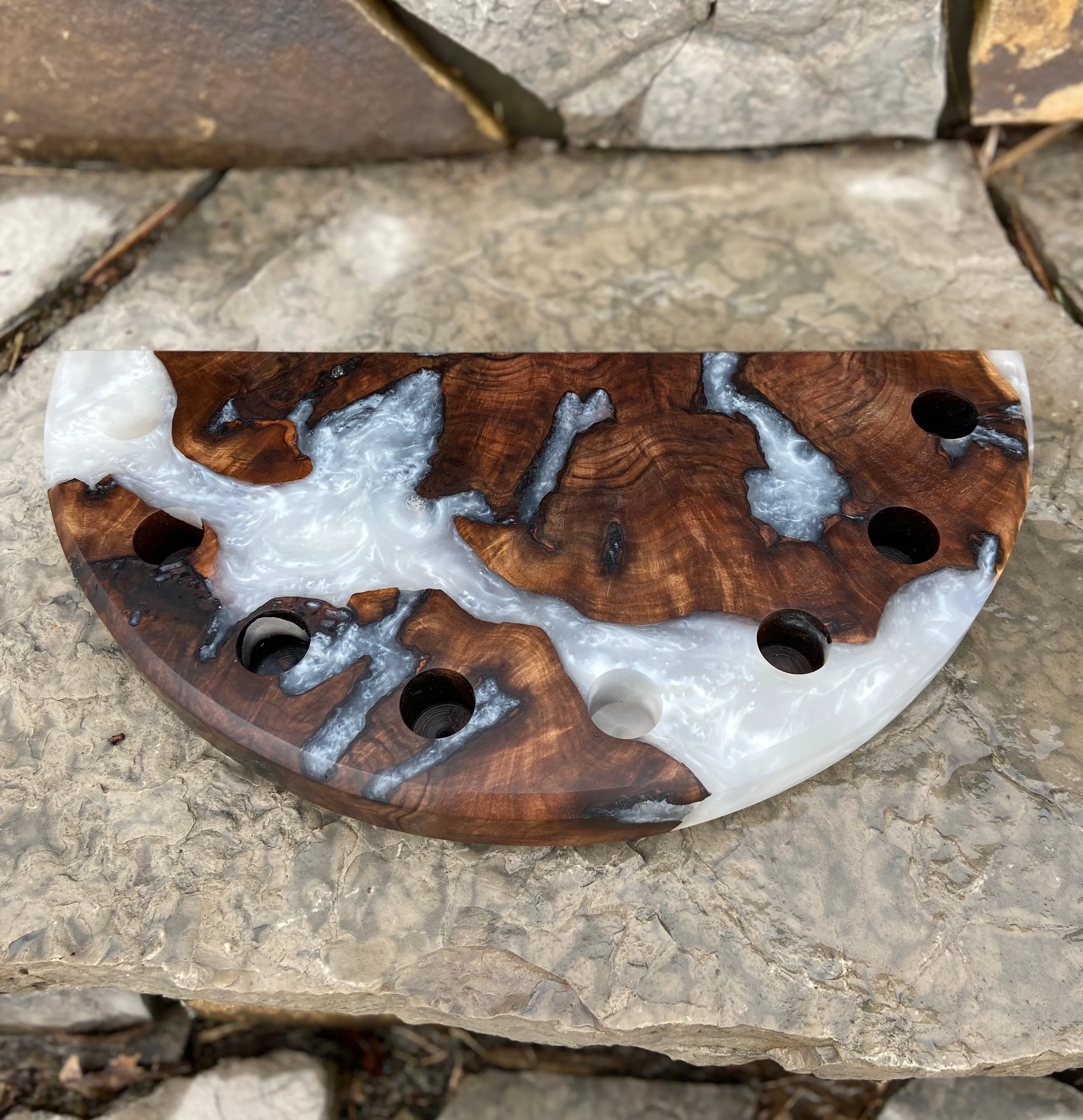 Walnut Burl Bourbon Display Board