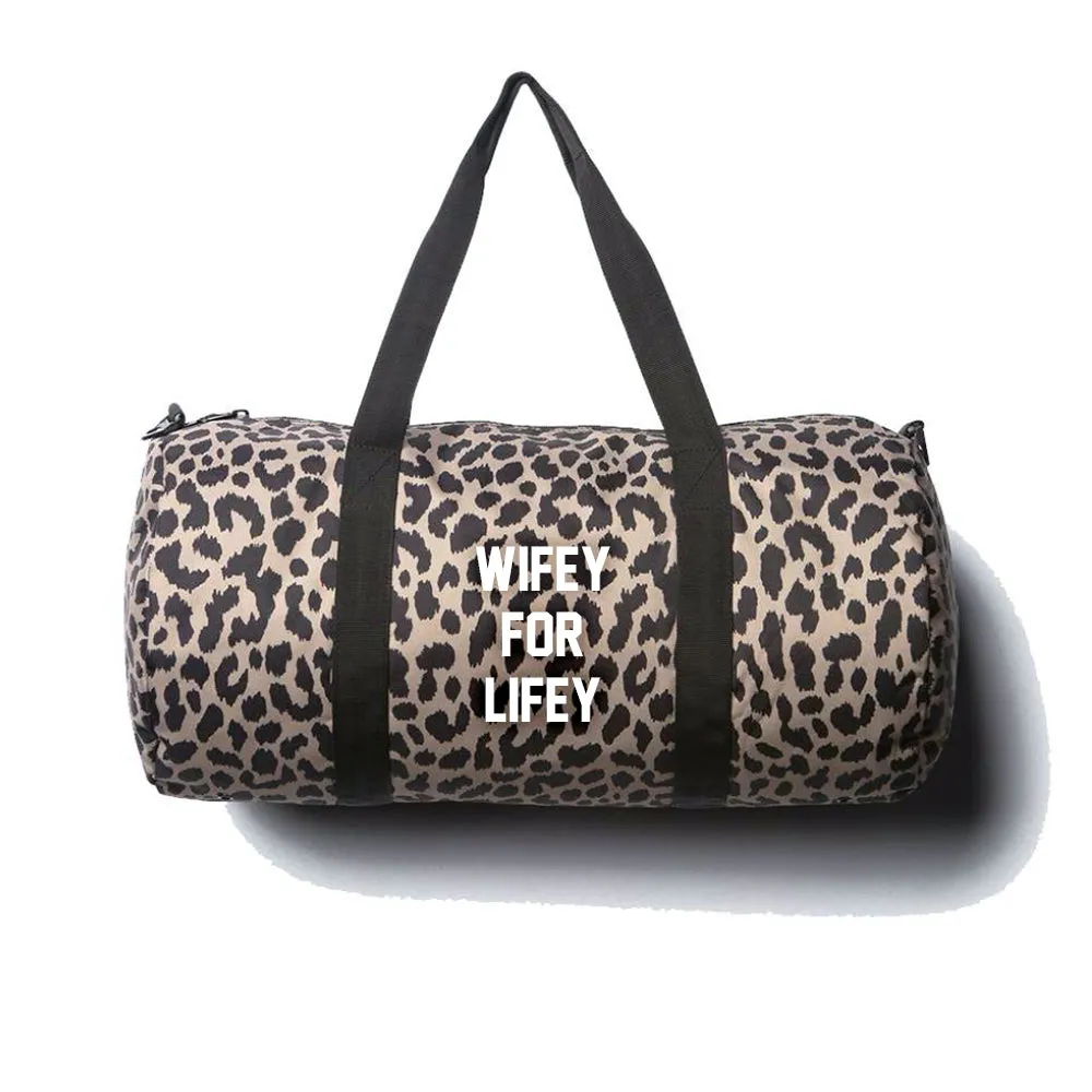 WIFEY FOR LIFEY [DAY TRIPPER DUFFEL BAG // CHEETAH]
