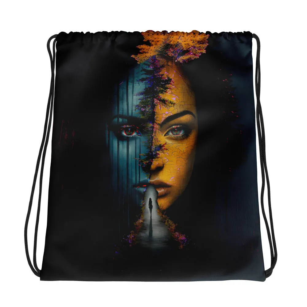 Wisdom Roots Drawstring bag