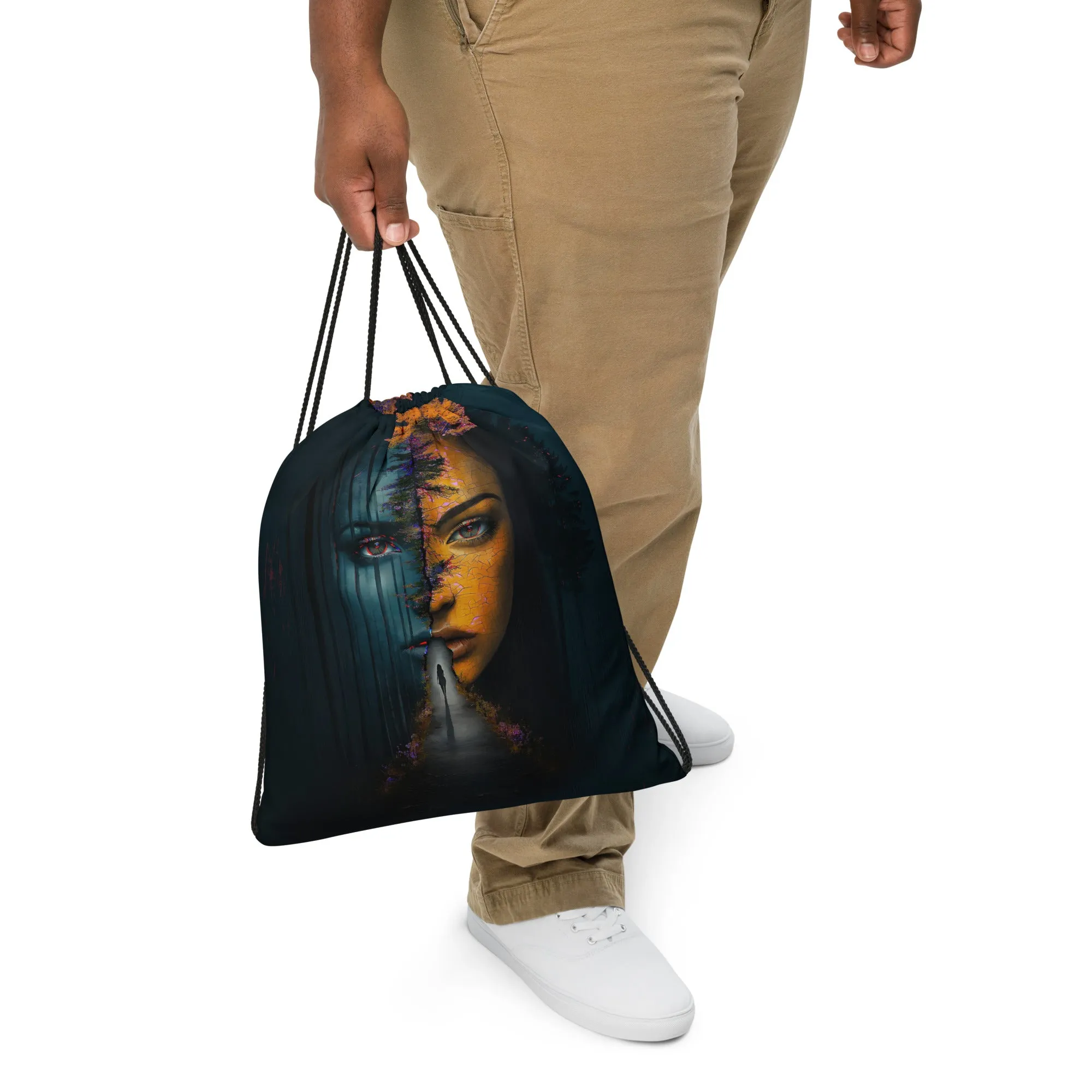 Wisdom Roots Drawstring bag