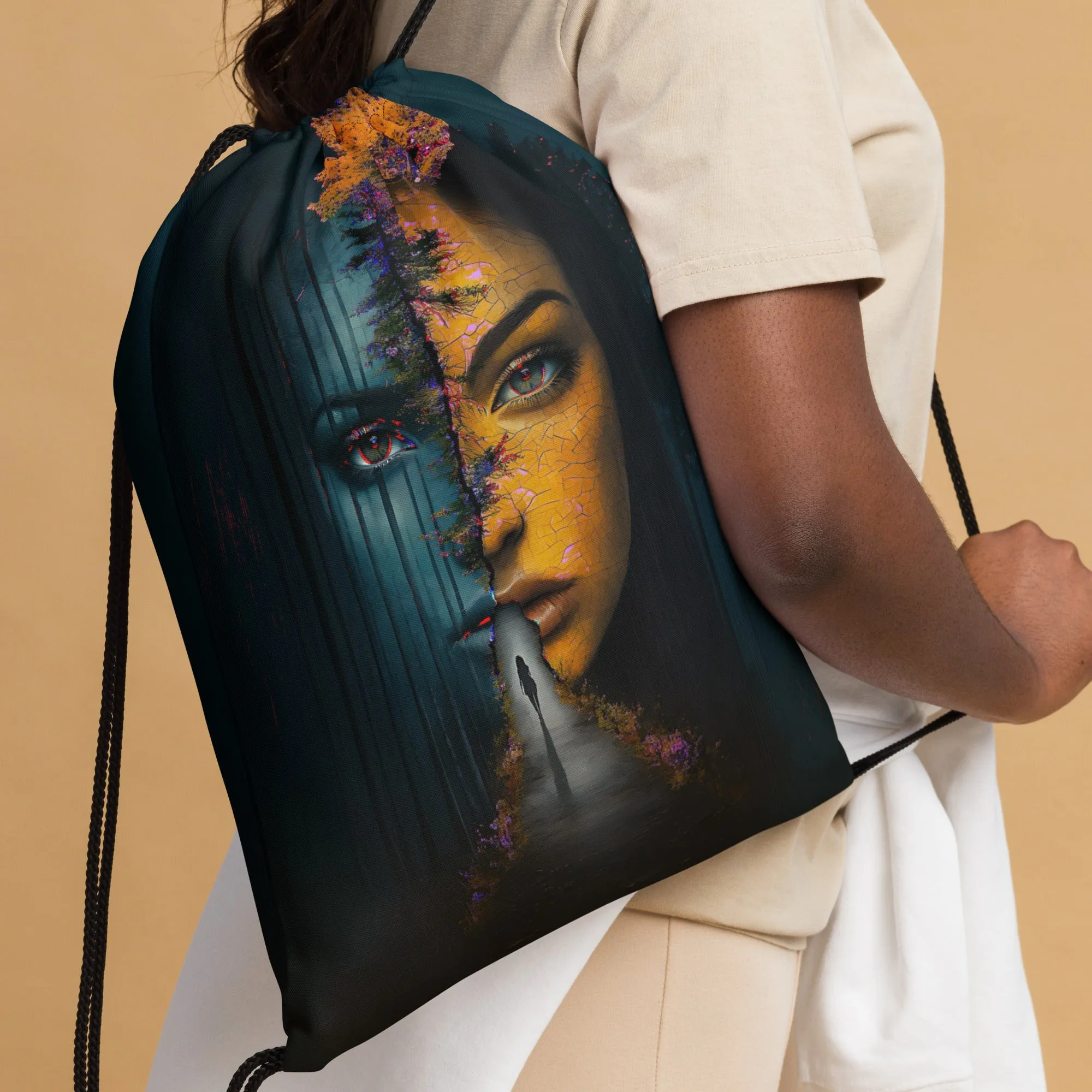 Wisdom Roots Drawstring bag