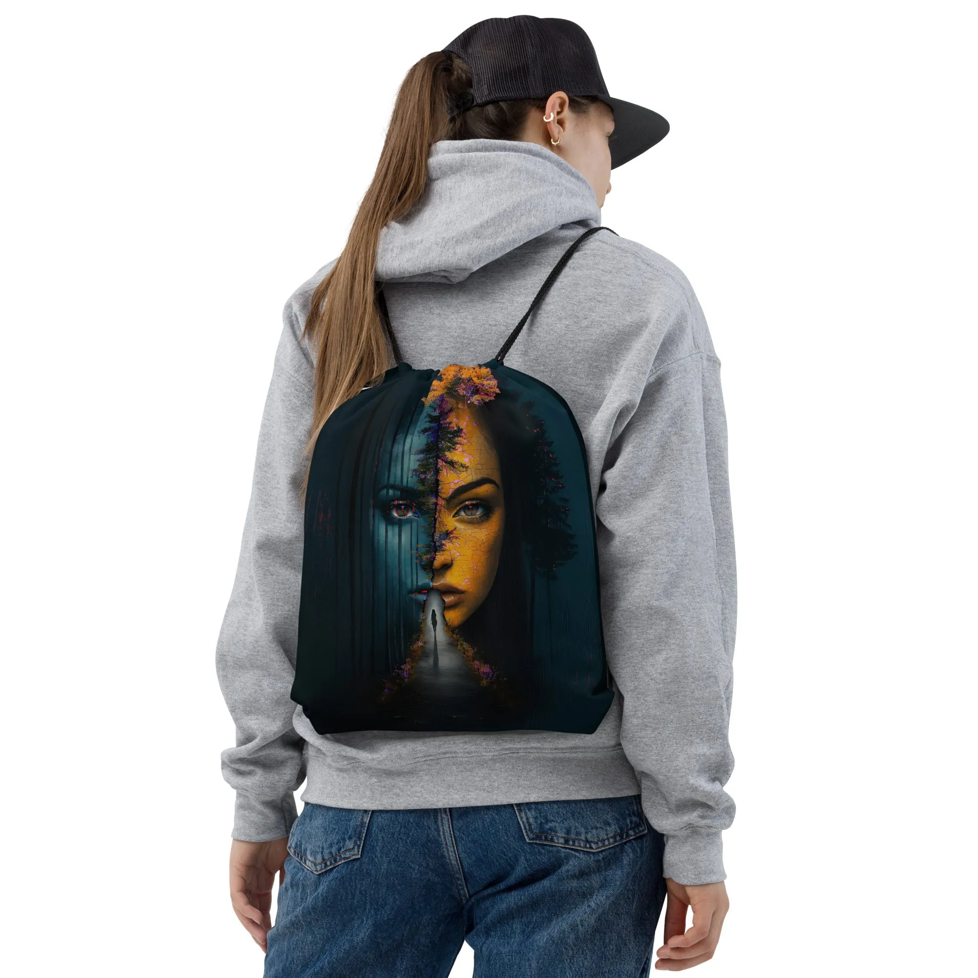Wisdom Roots Drawstring bag