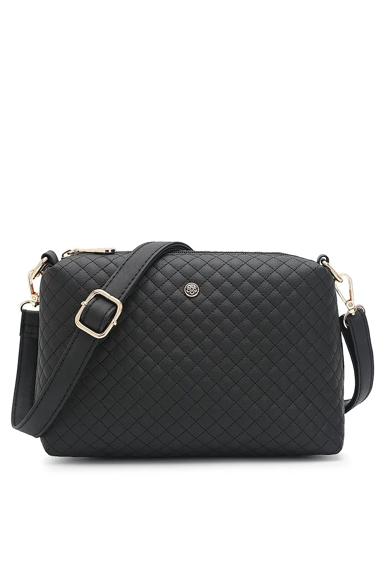 Women's Quilted Shoulder Sling Bag / Crossbody Bag - NDE 666