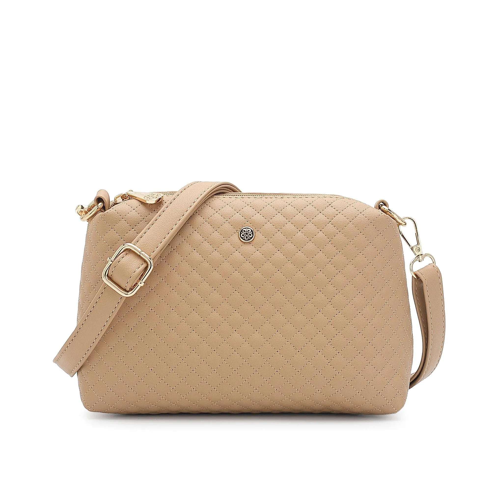 Women's Quilted Shoulder Sling Bag / Crossbody Bag - NDE 666
