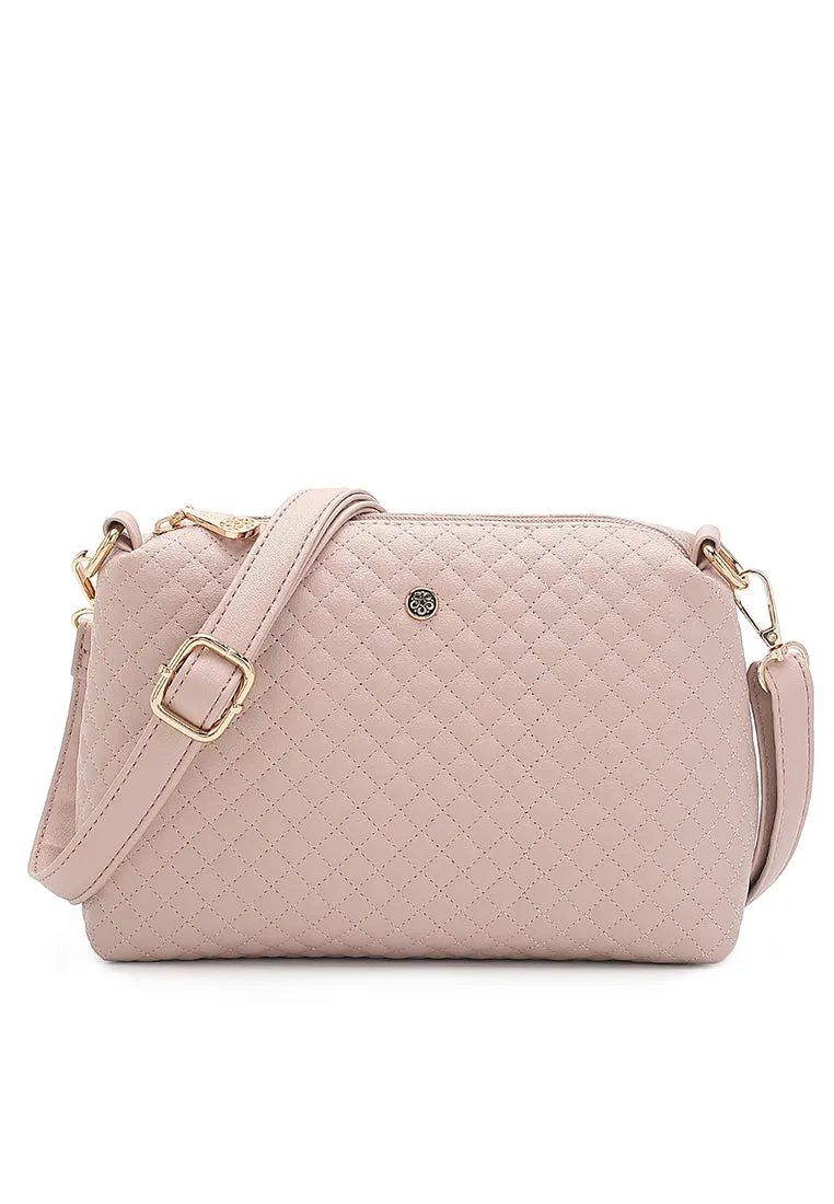 Women's Quilted Shoulder Sling Bag / Crossbody Bag - NDE 666