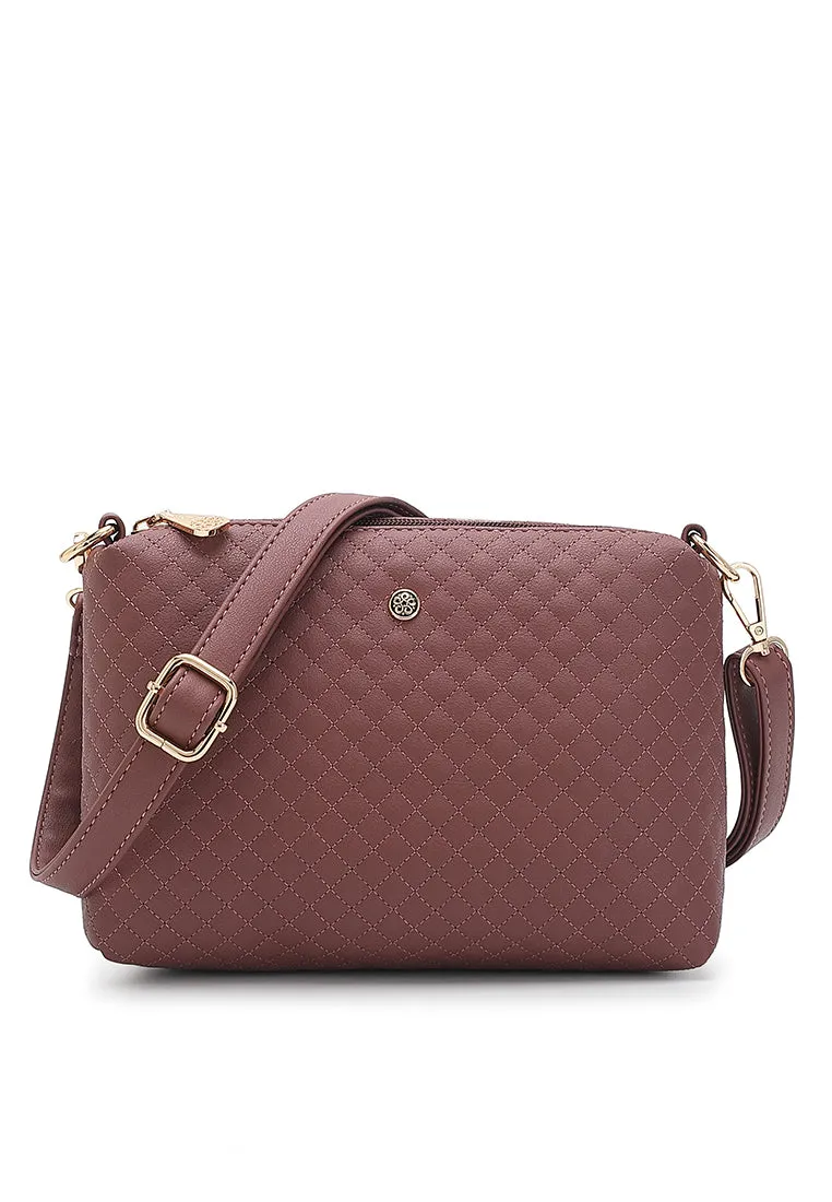 Women's Quilted Shoulder Sling Bag / Crossbody Bag - NDE 666