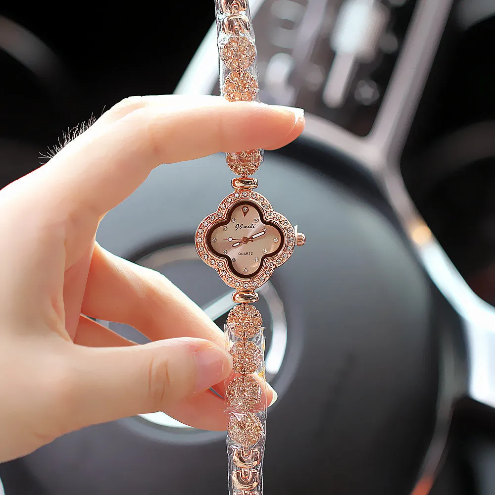 Women's watches, luminous hands, diamond-waterproof bracelets, fashionable watches
