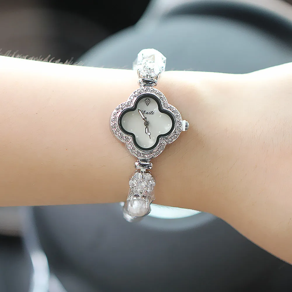 Women's watches, luminous hands, diamond-waterproof bracelets, fashionable watches