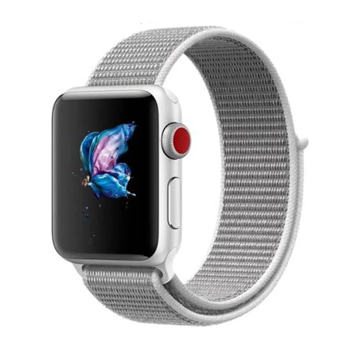 Woven Nylon Strap For Apple Watch-Seashell (42/44/45/49mm)