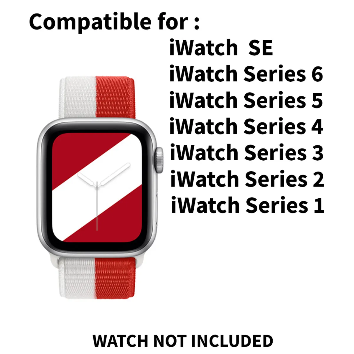 Woven Nylon Straps For Apple Watch-38/40/41mm-Canada