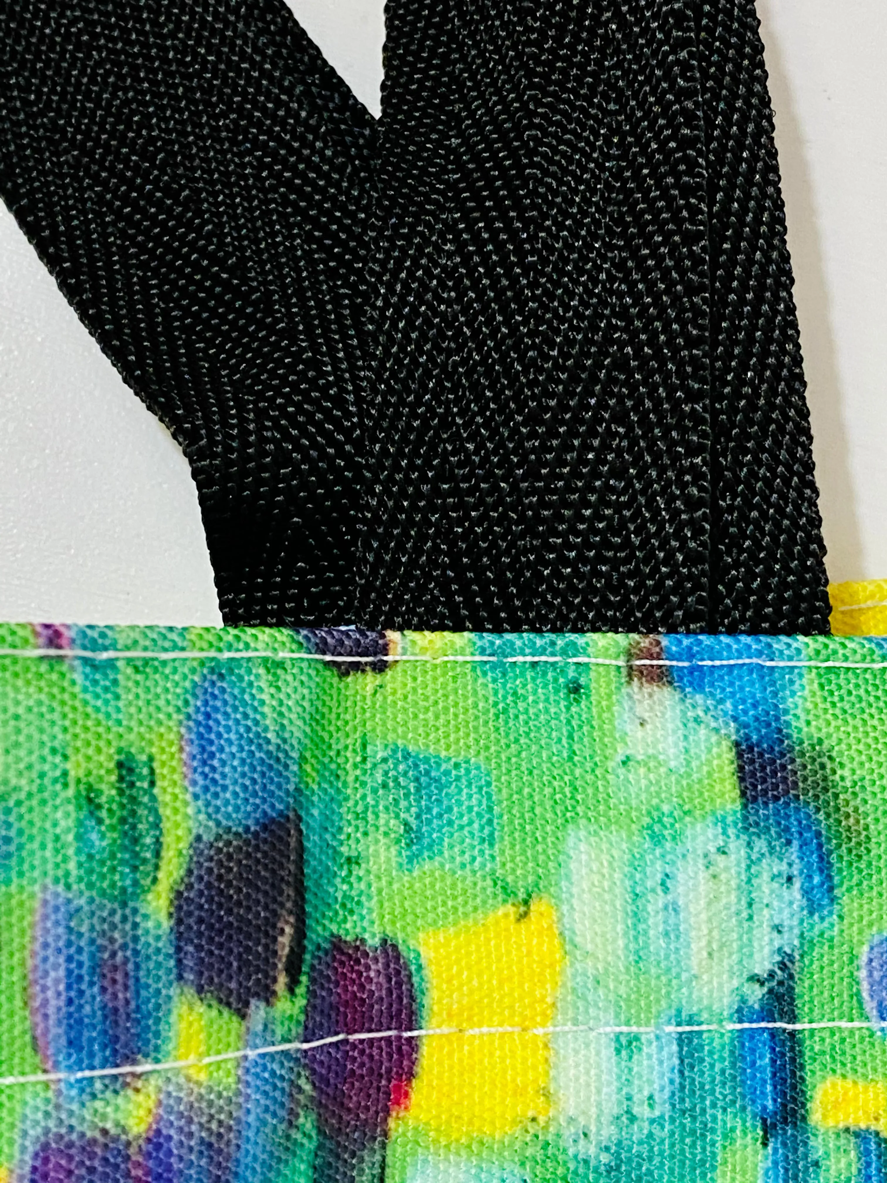 Yellow & Green Canvas Tote