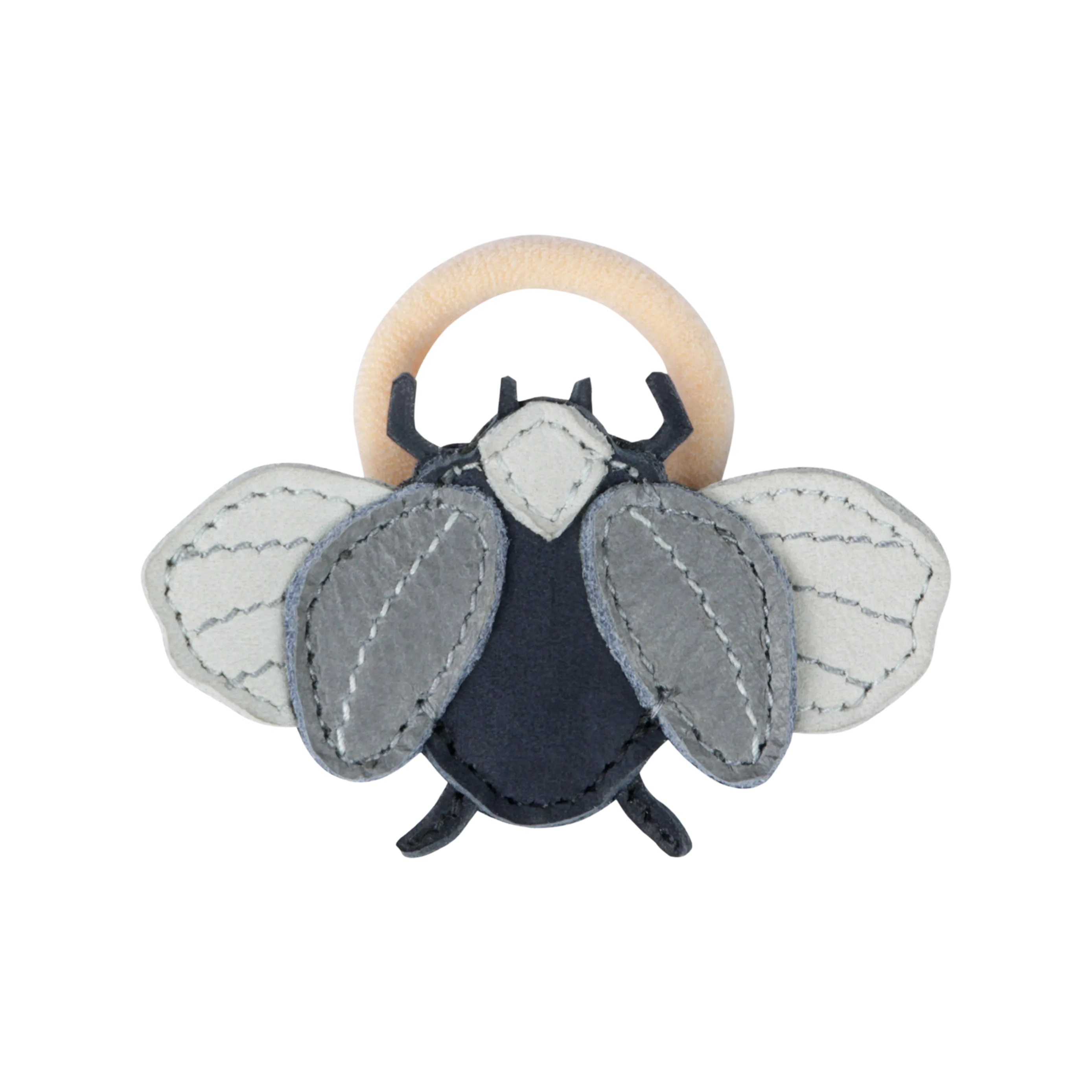 Zaza Sky Hair Tie | Scarab | Navy Nubuck