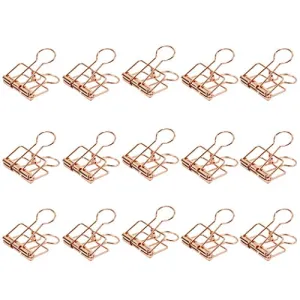 Zoohot 32mm Gold Metal Binder Clips - Pack of 15